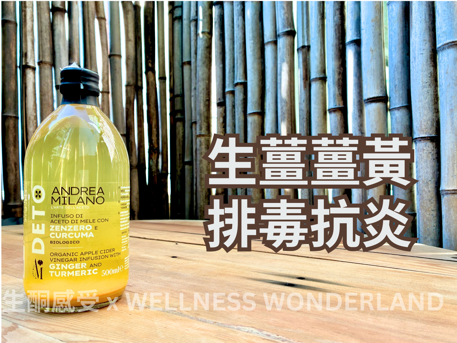 Andrea Milano, Italy <br>Apple Cider Vinegar - Ginger Turmeric