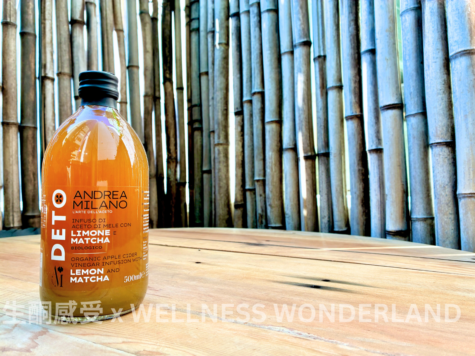 意大利 Andrea Milano<BR>Apple Cider Vinegar - Matcha & Lemon 蘋果醋－抹茶與檸檬