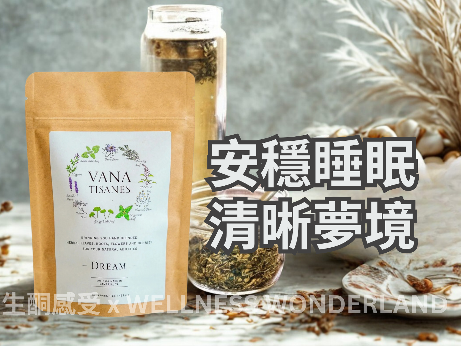 美國 Vana Tisanes<BR>Herbal Tea 28g ( Dream ) 草本茶 深睡甜夢